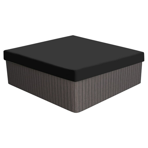 90.9x90.9x11.8" Square Hot Tub Cover 210D Oxford Waterproof SPA Cover Protector, Black
