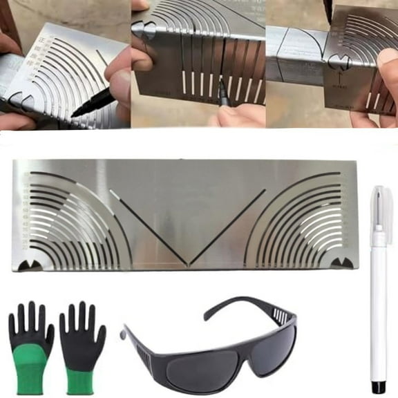 90° Angle Marking Ruler Angle And Marking Tool Square Tube Scriber 20-80mm