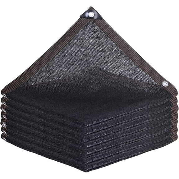 90% Black Shade Cloth with Grommets, 6.5x13 ft Garden Shade Cover from Sun for Plant, Greenhouse, Pergola