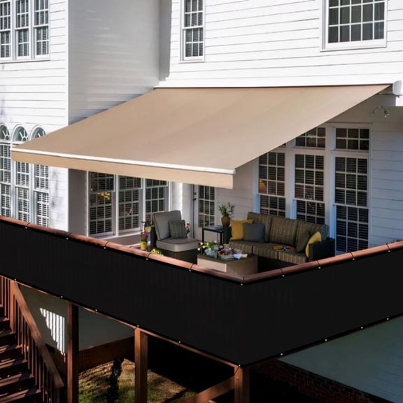 90% Black Shade Fence, 3ft x 25ft, High Shade Privacy Protection Net, Patio/Garden Wall Screening and Isolation Net