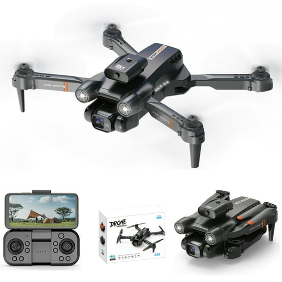 90% Off Clearance Sale Drone with Camera for Adults, 1080P FPV Drones for kids Beginners with Upgrade Altitude Hold, Voice Control, Gestures Selfie, 90° Adjustable Lens, 3D Flips, 2 Batteries