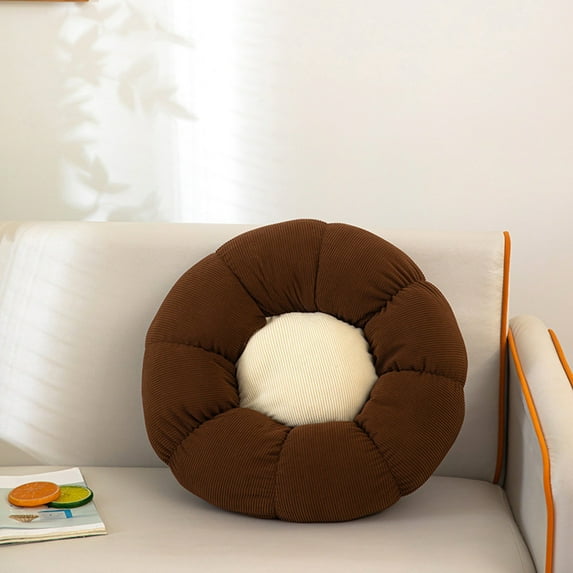 90% off Clearance Sale Solid Color Floor Pillow Cushion Set of 1 Round Seat Cushions for Outdoor Chairs Living Room Sofa Balcony Meditation Yoga Tatami Seating Cushion 20 Inch White
