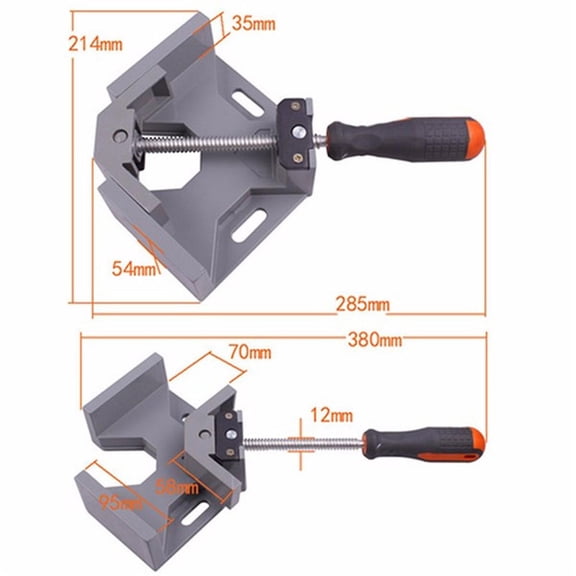 90 Corner Clamp Hand Right Angle Welding Woodworking Vice Wood Metal Tools