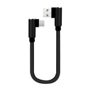 90 DEGREE Right Angle USB Type C Fast Data Sync Charger Cable UK Charging E0E1