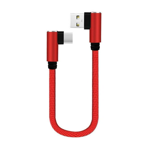 90 DEGREE Right Angle USB Type C Fast Data Sync Charger Charging Cable Lead NEWS U4I1