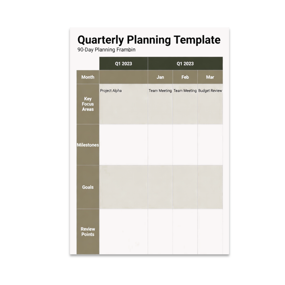 90-Day Planning Guide - Productivity Enthusiast - 13x19 Glossy Poster Print