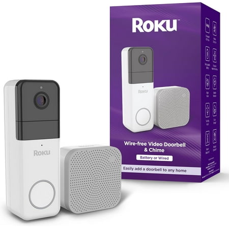 90-Day Subscription Included Wireless Video Doorbell & Chime - Smart Home 1440p HD Night Vision Ultrawide View Doorbell Camera with Motion & Sound Detection, Compatible with Alexa & Google