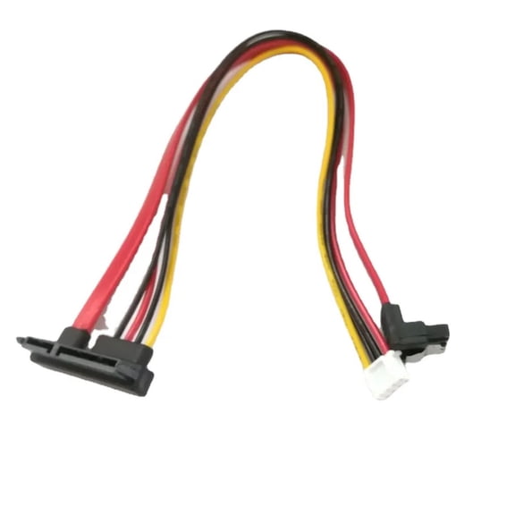 90 Degree  22P SATA 7+15P 22pin to SH 2.0 4pin Power Right Angled   HDD Hard Disk High Speed Computer Data  Cable