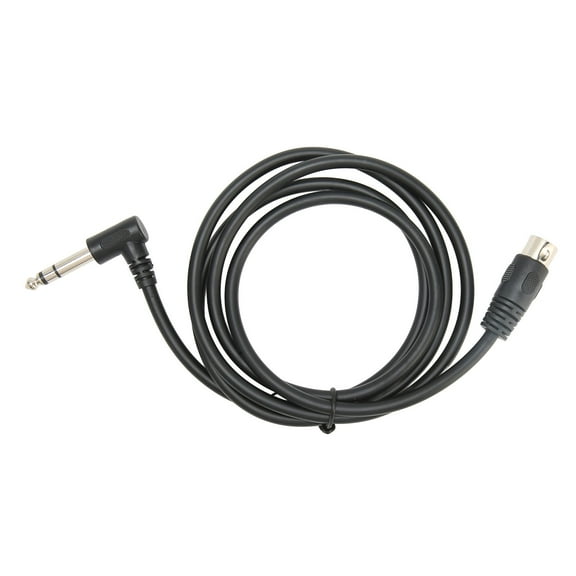 90 Degree 6.35mm Male to MIDI Din 5Pin Male Cable Right Angle 6.35mm to MIDI Sound Connection Cable 4.9ft