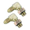 thumbnail image 1 of 90 Degree AN3 to 3/8 Inch-24 Brake Adapter Fitting, 2 PK, 1 of 2