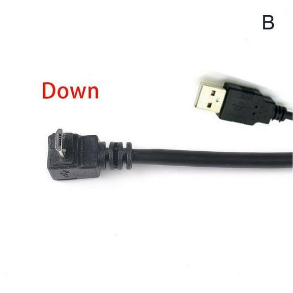 90 Degree Angle USB 2.0 A Male to Left Right Micro NEW Fo W3W6 USB Phone X4L3