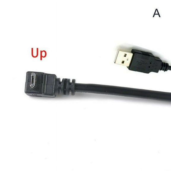 90 Degree Angle USB 2.0To Left Right Micro Usb Cable Usb For Phone Cable Ad M1B6