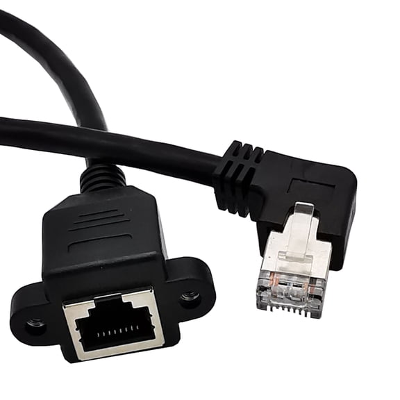 90 Degree Angled Ethernet Cable Cat6 RJ45 Ethernet Extension Cord Easy Installation in Tight Spaces