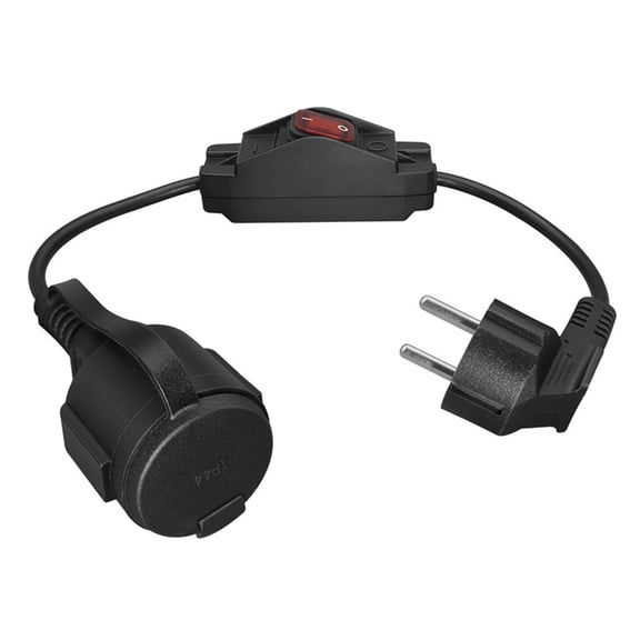 90 Degree Angled Power Extension Cord Socket 4.8mm Male to Female Electric Cable Plug Adapter For Electronic Accessories