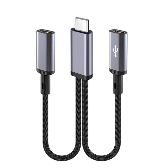 90 Degree Angled/Straight Head Type C Y Cable 66W Charging Cord Wire Data Transfer for Phone Car Charging