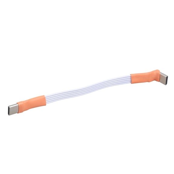 90 Degree Angled USB C Cable Flat Flexible Cord 480Mbps Data Transfer Ideal for Tight Space Phone FPV Setups Electronics