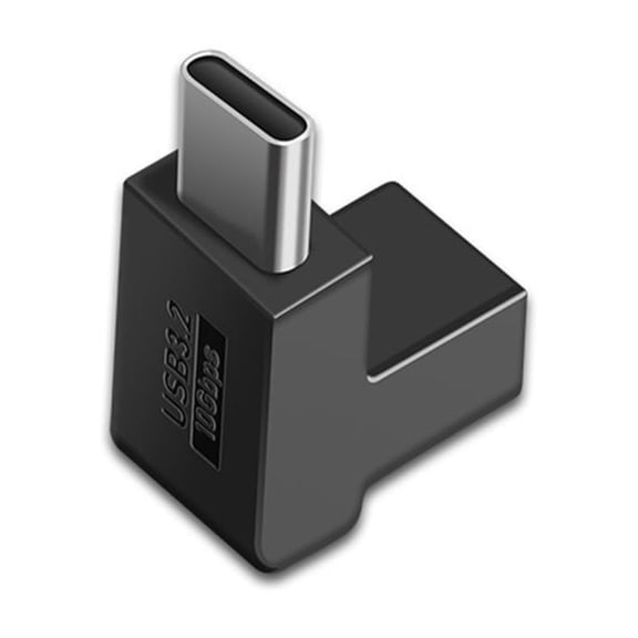 90 Degree Angled USB C Male To Female Adapter Alloy Connectors For Laptop Smartphone Data Transfer Charging