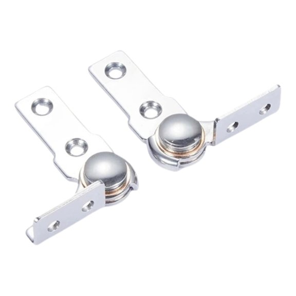 90 Degree Arbitrary Stop Hinge 2.0 N.M Stainless Steel Torque Shaft for Cabinet Doors Appliance Windows Boxes Silver