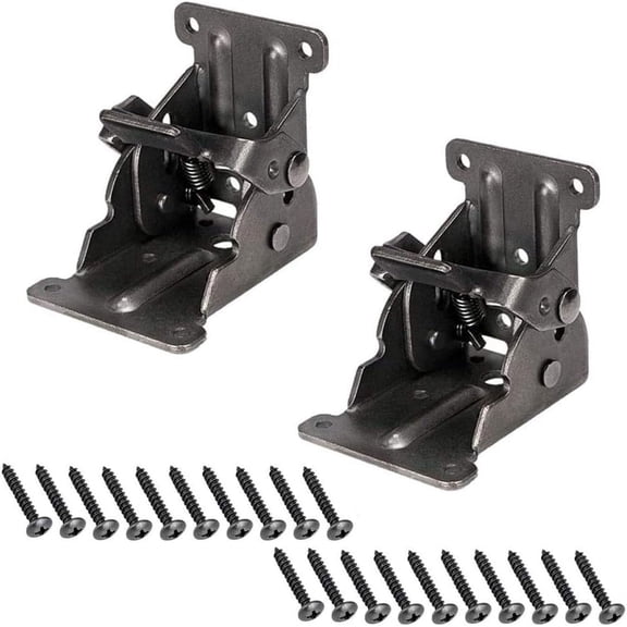 90 Degree Automatic Locking Black Folding Hinged Tea Table Folding Leg Table Double Positive Brake With Square Brake Folding Buckle Folding Brake