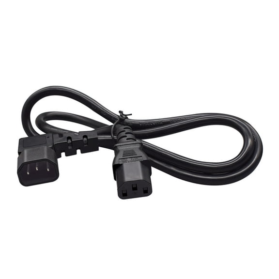 90 Degree Bend C14 Plug To C13 Power Cord PDUs Styles Black Power Extension Cable For Server Rack And Home Appliances