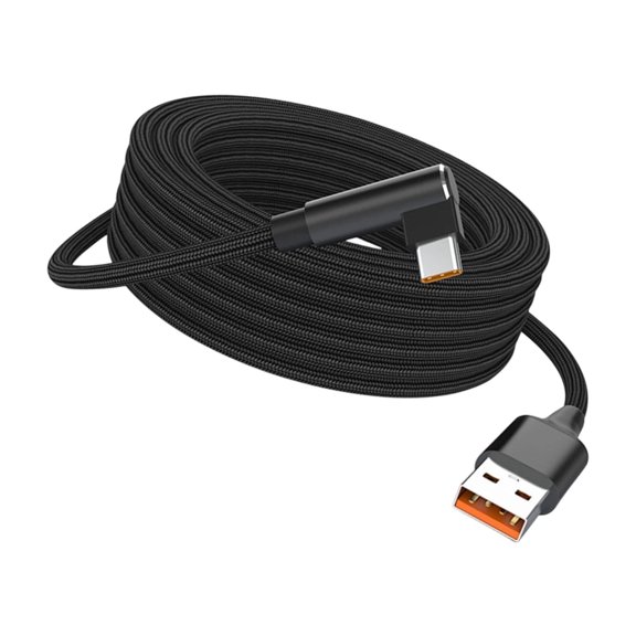 90 Degree Bend Type C Fast Charging Cable 6mAh High Current Charging Line for Mobile Devices Multiple Lengths