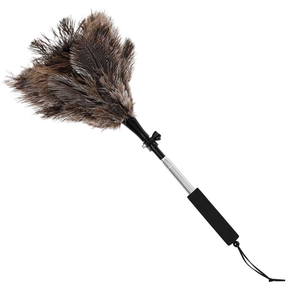 90 Degree Bendable Cleaning Duster Extendable Stainless Steel Washable Soft Head Multipurpose Tool for Home Indoor Courtyard Narrow Gap Dust Removal