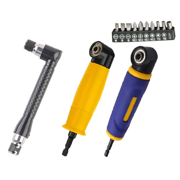 90 Degree Bit Electric Screwdriver Drill Turning Device Angles Adapter Bit Corner Screwdriver Corner Adapter for Repair