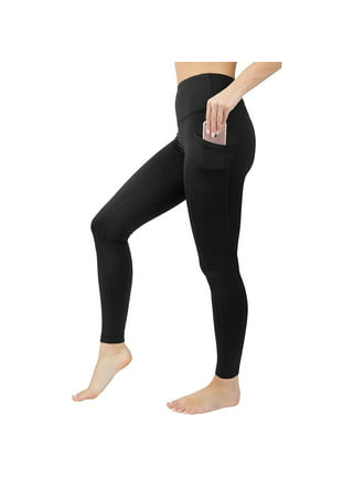 90 Degree by Reflex PW74542 Womens Performance Activewear Power Flex Yoga  Pants Black Leggings