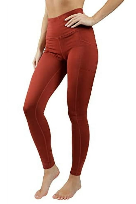 90 Degree By Reflex High Waist Fleece Lined Leggings with Side Pocket - Yoga Pants
