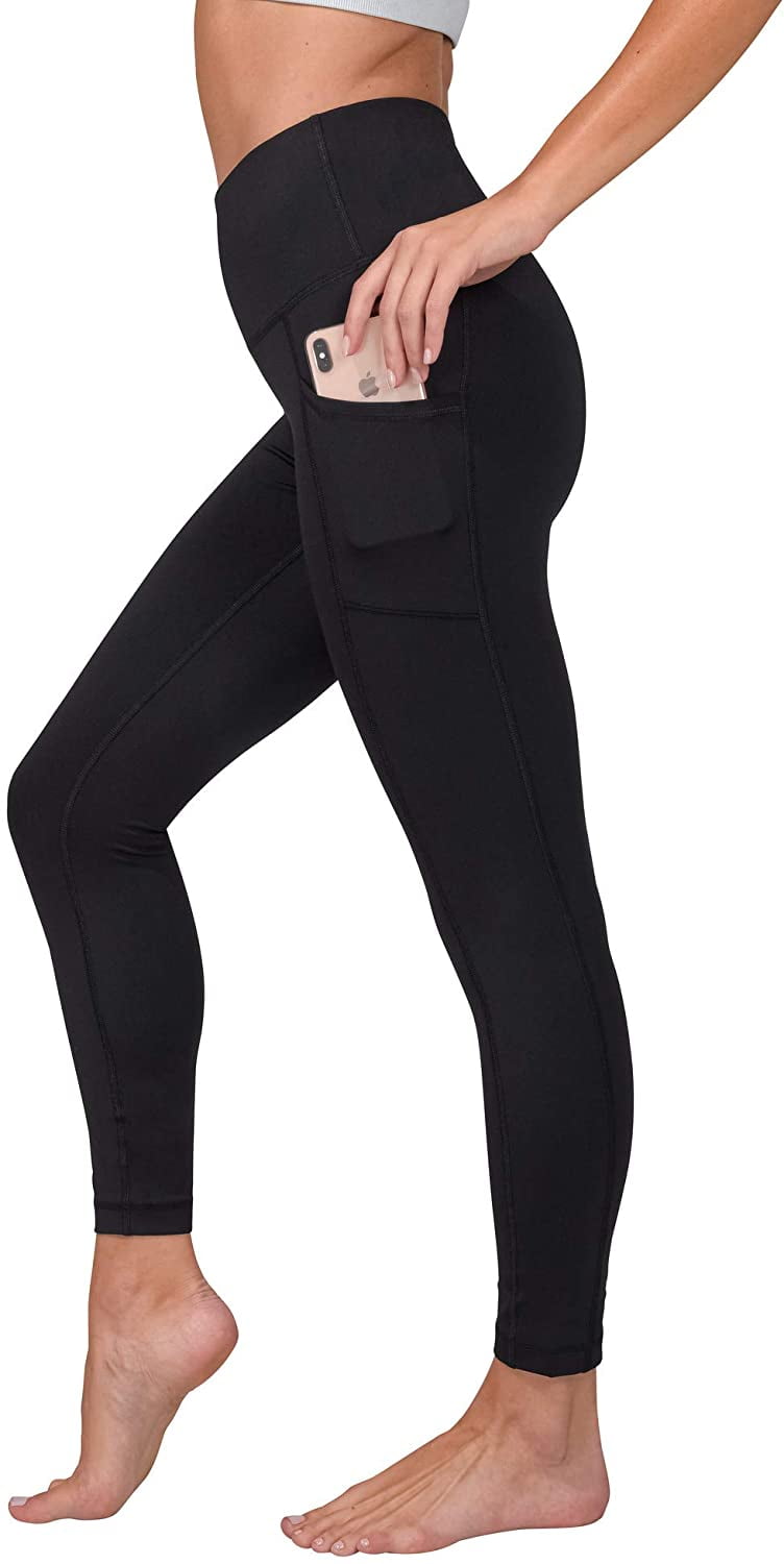 90 Degree By Reflex High Waist Squat Proof Yoga Capris with Side Pocket (XL)