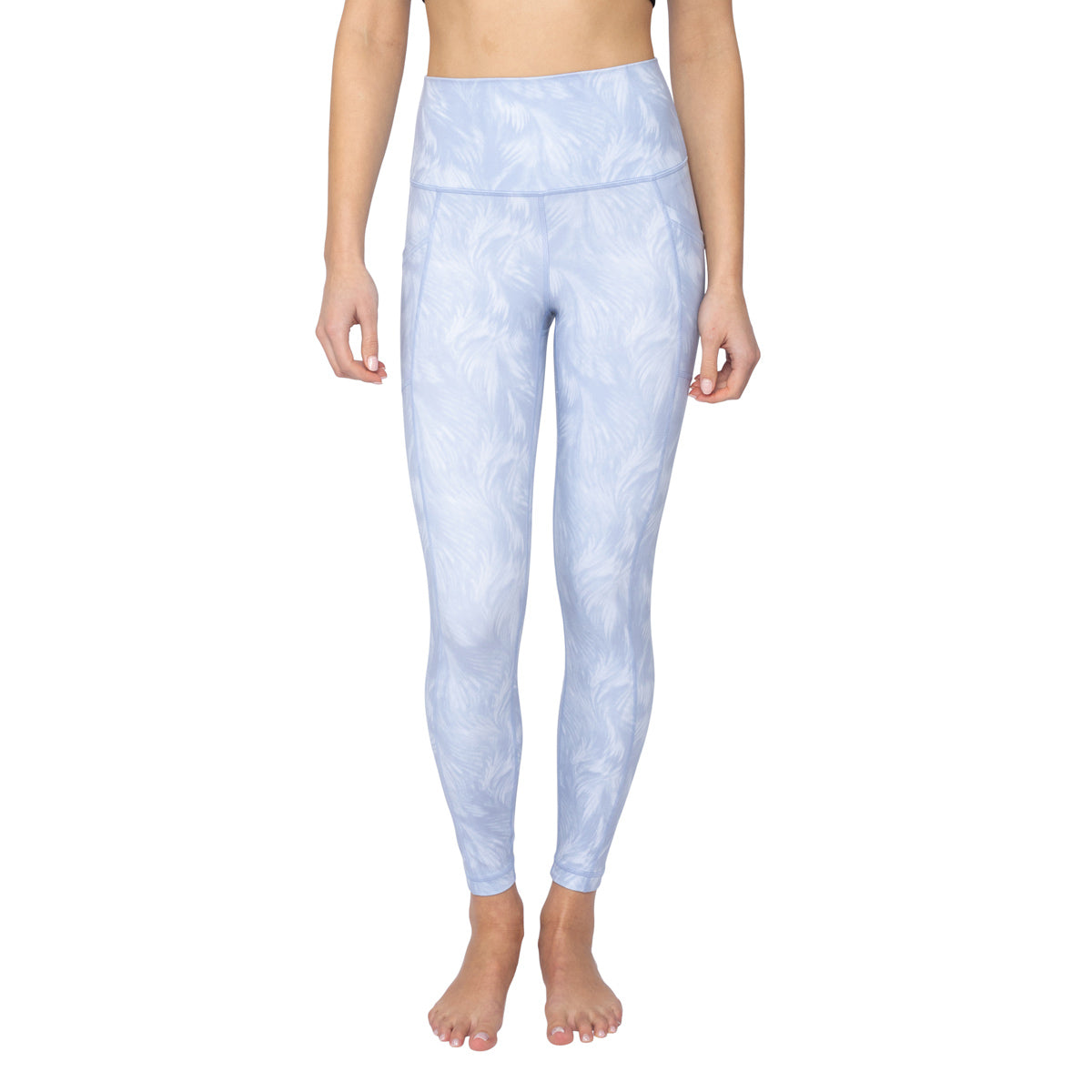 90 Degree By Reflex Women's Wonderlink Elastic Free High Waist Feather