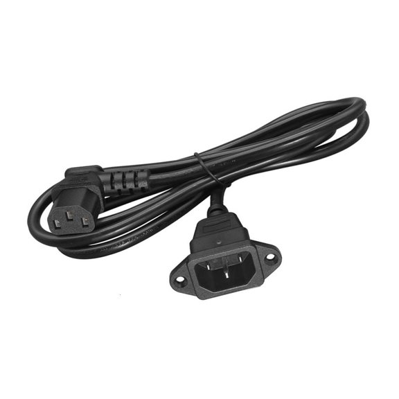 90 Degree C14 Female To C13 Male Power Cable Sturdy Copper Extension Convenient Accessory for Scanner Equipment