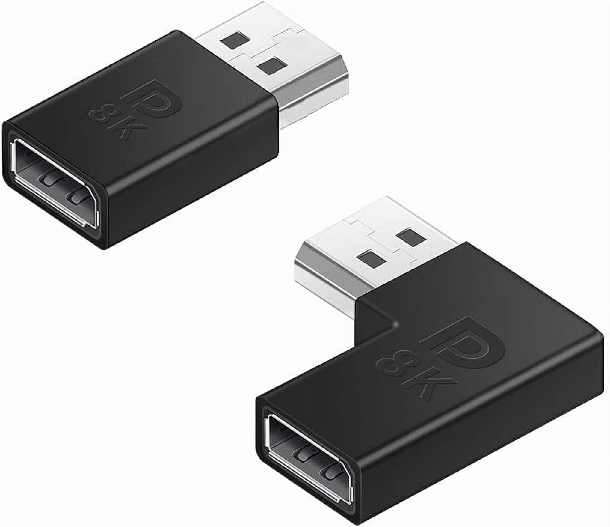 Dp To Module Conversion 90 Degree Cable Adapter Converter Left/Right DP Adapter, 8k@60HZ DP ...