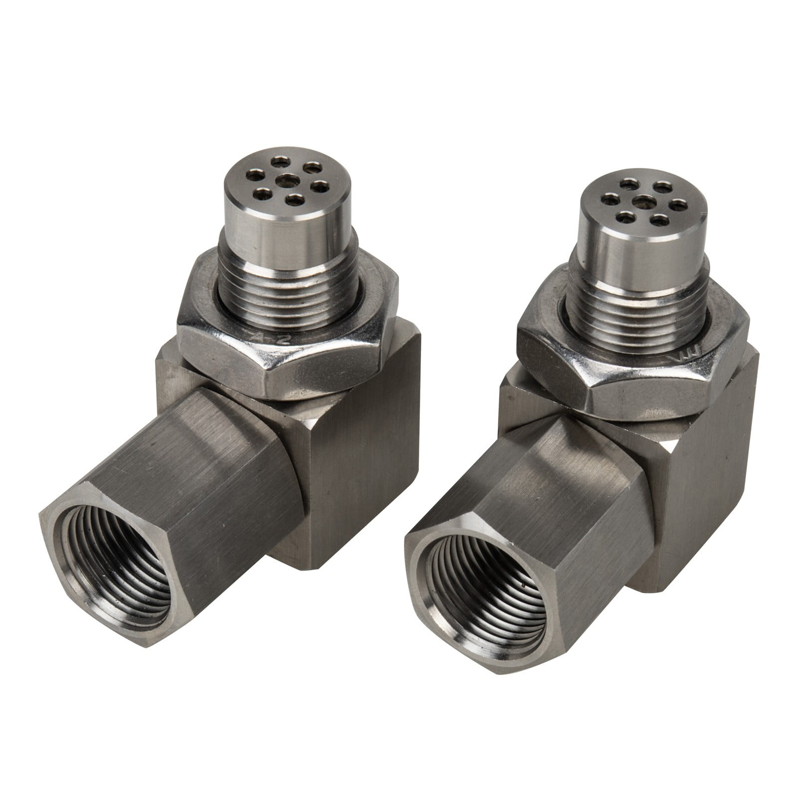 90 Degree Car Oxygen 02 Sensor Adapter CEL Fix Check Engine Light Eliminator Connector Extension Filter 2pc
