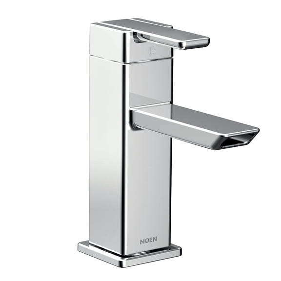 90 Degree Chrome One-handle Bathroom Faucet
