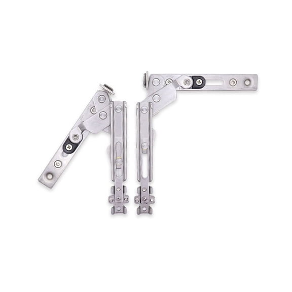 90 Degree Concealed Hinge Folding Heavy Built-in Door Hinges Hidden Gemel Stainless Steel European Groove,2 * hinge,Silver