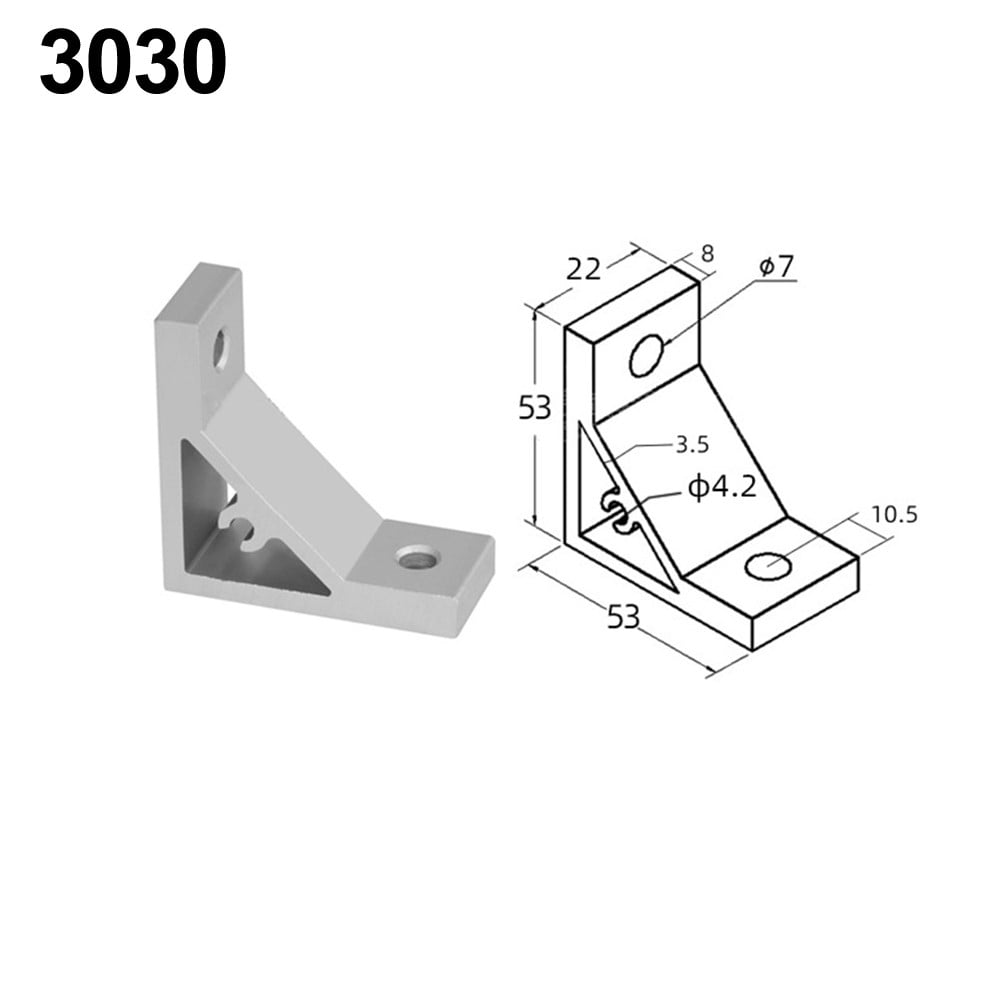 90 Degree Corner Angle Bracket Connection Joint Fastener for Aluminum ...