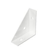 90 Degree Corner Brace Bracket, Cold Rolled Steel L-Shaped Shelf Support for Furniture Repair and Reinforcement, Multiple Sizes and Colors,1 PCS,WHITE,S