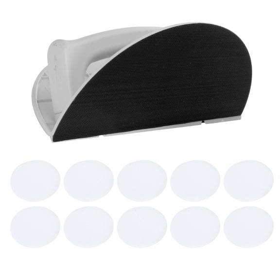 Accuracy 90 Degree Corner Sanding Tool Includes 10 Sandpapers Half Circular Sanding Frame for Seamless Wall Grinding