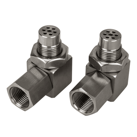 90-Degree Detachable Mini Catalytic Converter, 2-Piece Set