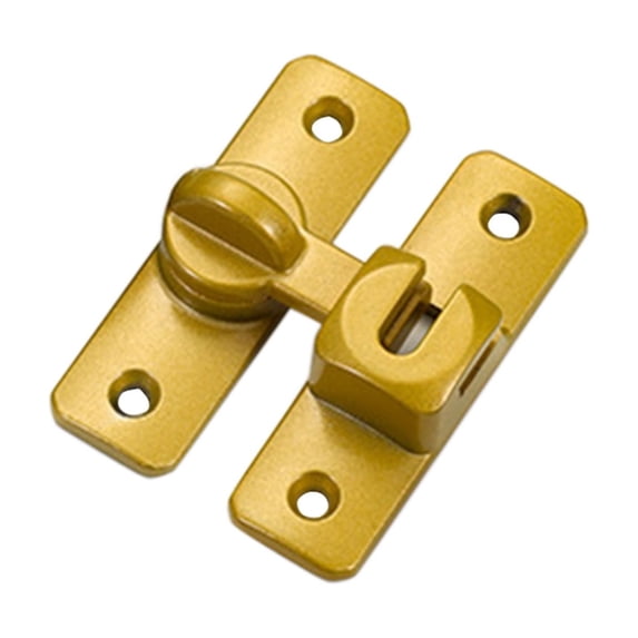 90 Degree Door Lock, Heavy Duty Slide Bolt Lock with Screws, Zinc Alloy Barn Door Lock Hardware for Cabinet, Window, Shed, Fence, Sliding Door, Interior and Outdoor Use