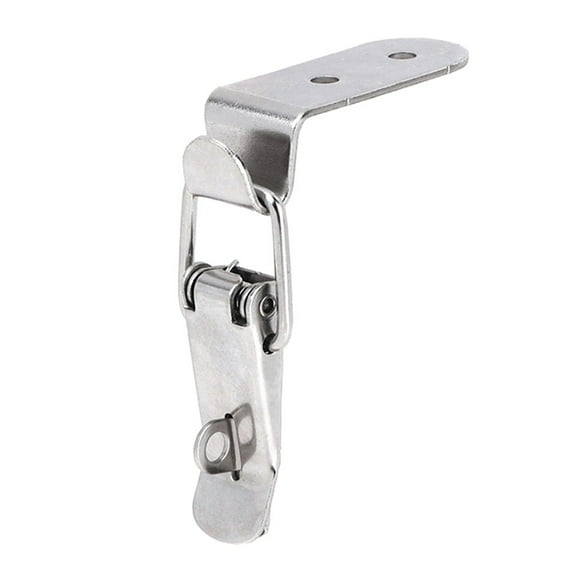 90 Degree Duckbill Hook Lock Stainless Steel Spring Loaded Pull Latch Clip B 1PC