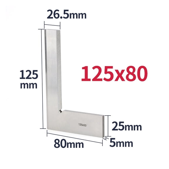 90 Degree Edge Square Ruler For Woodworker Metal Carpentry And Joinery Tools Set Squares Measurment Try Square Angle Ruler ,for Accurate Evaluation