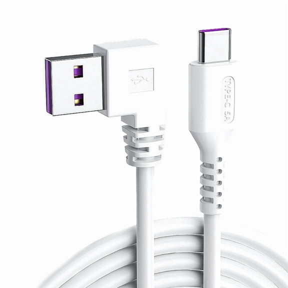 90 Degree Elbow USB to Type C Data Cord Fast Charging Cable Smartphones Charging Wire 480Mbps Data Transfer Line