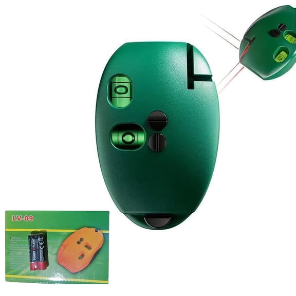 90 Degree Electronic Red Light Scale, Red Light Level Green Light Level, Self-leveling Line,Parallel Line Suitable for Construction Portable