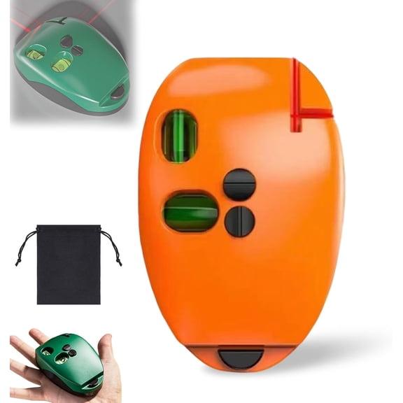 90 Degree Electronic Red Light Scale, Red Light Level, Green Self Leveling Cross Line RedLight Level with Horizontal and Vertical Lines,Protable for Construction (Green+Yellow)