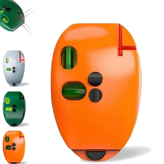 90 Degree Electronic Red Light Scale, Red Light Level, Green Self Leveling Cross Line RedLight Level with Horizontal and Vertical Lines,Protable for Construction&nbsp;(Saffron)