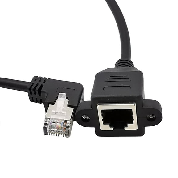 90 Degree Ethernet Cable Left/Right/Up/Down Bend Line Space Efficient Networking