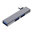 90 Degree Fast Speed USB C Docking Station 4 Port Hubs, USB3.0 Data ...