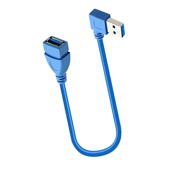 90 Degree Fast Speed USB3.0 Extension Cable A Male to A Female 5Gbps Data Transfer Cable for Keyboards and More
